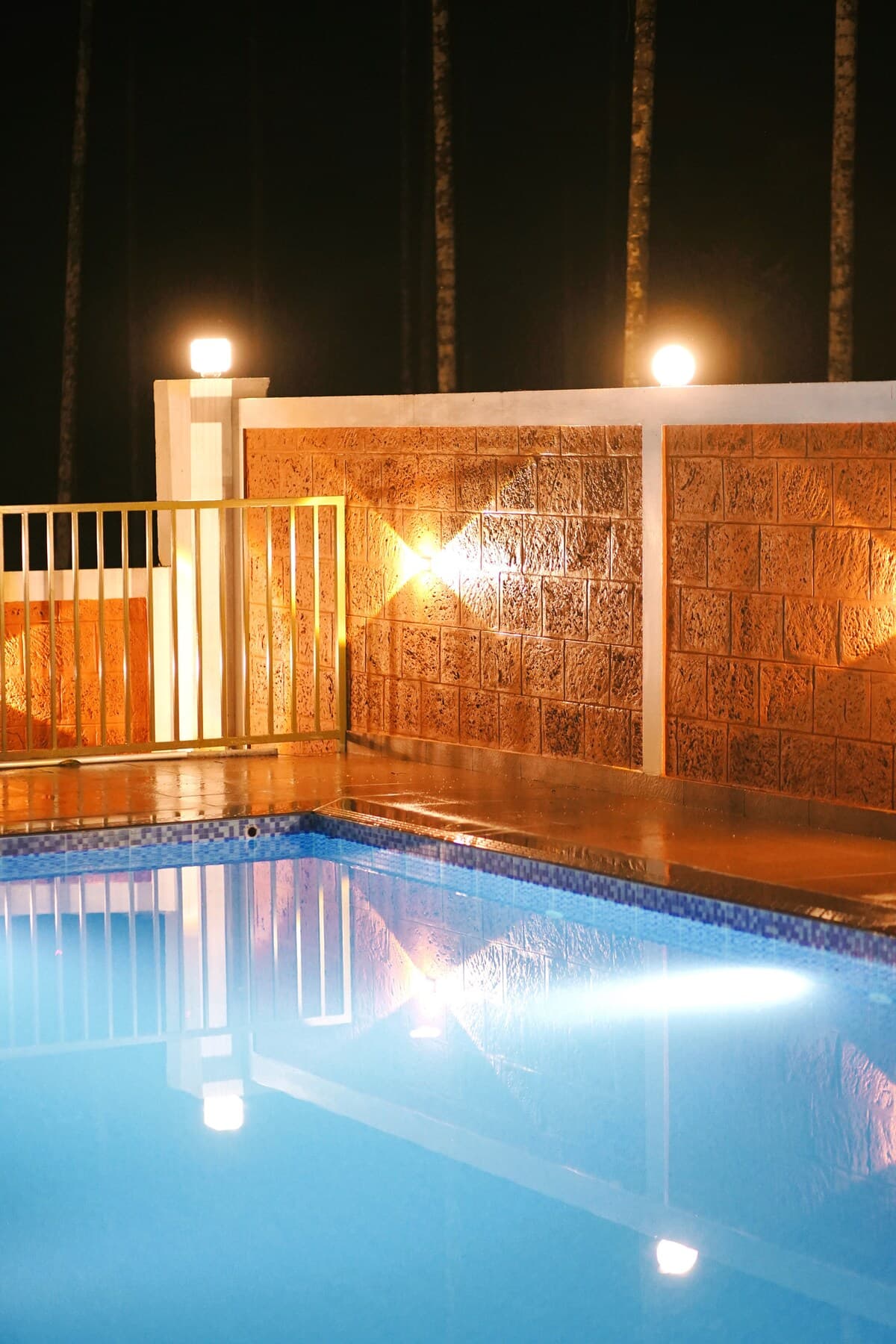 Relaxing Pool Area At Wayanad Homestay