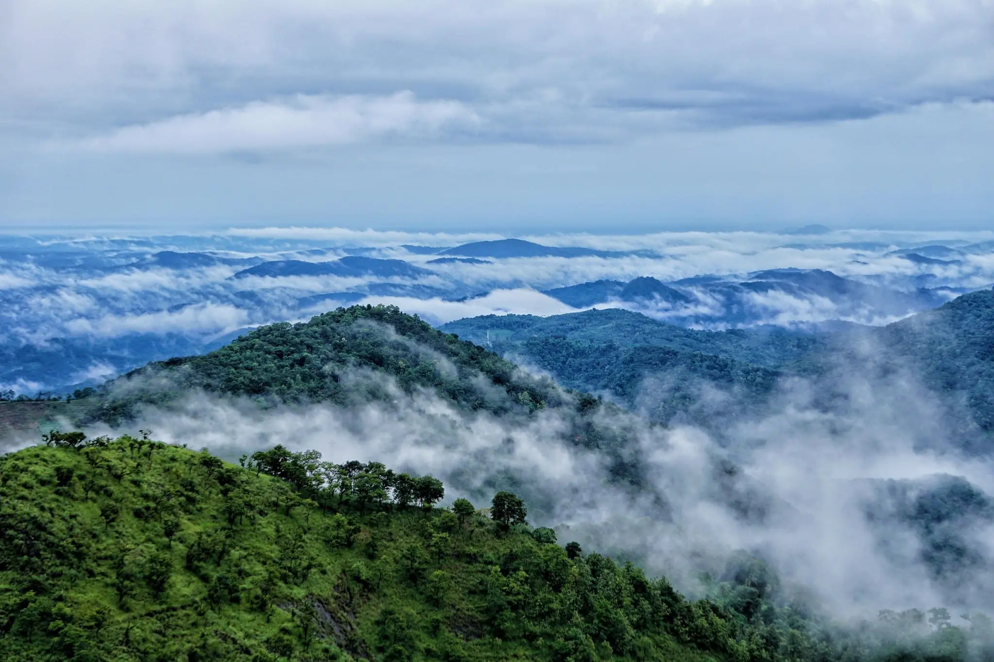 Scenic Wayanad landscape near the homestay